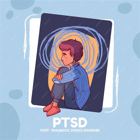 Free Vector | Hand drawn ptsd illustration