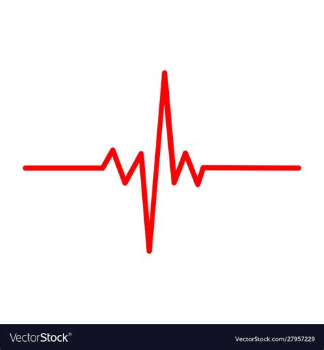 Solid heart rhythm ekg icon cardio heartbeat Vector Image