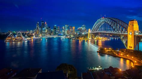 Sydney Harbour Bridge at night - backiee