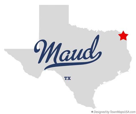 Map of Maud, TX, Texas