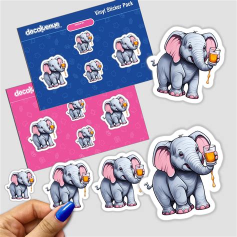 Cute Elephant Sticker Pack | PanzeeArt – Decal Venue