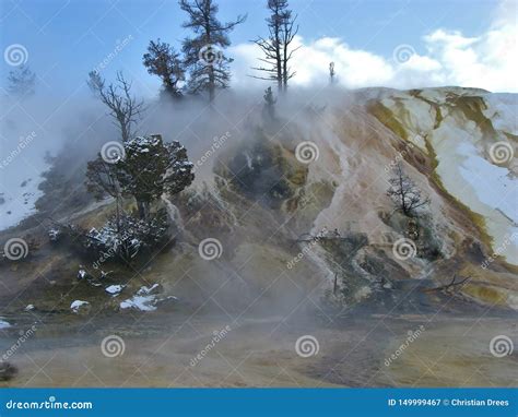 Hot springs in winter stock image. Image of cold, destination - 149999467