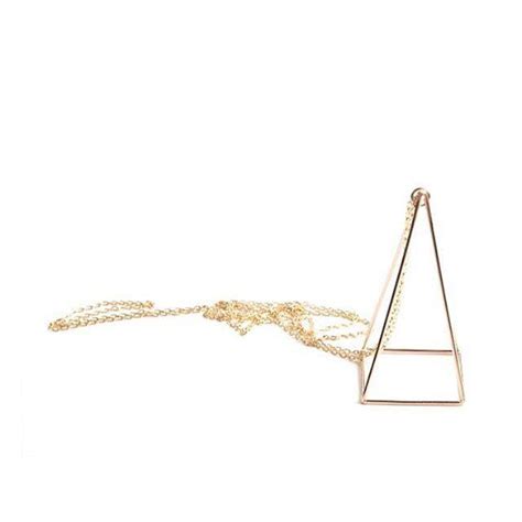 Pyramid Necklace in Sterling Silver – charmingthemoon