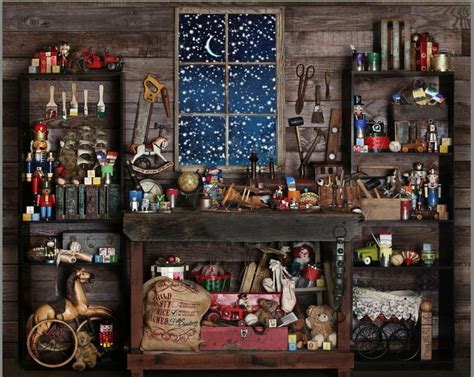 7x5FT Wood Christmas Shop Store Custom Photo Studio Background Backdrop ...