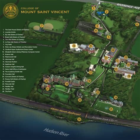 Mount Saint Vincent Campus Map - Printable Maps Online