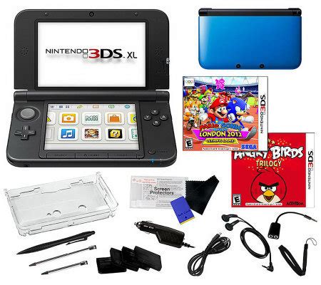 Nintendo 3DS XL Bundle with Angry Birds, Game,and Accessories — QVC.com