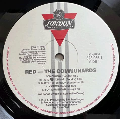 RED - COMMUNARDS (LP) - Reefer Records