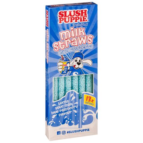 Slush Puppie Milk Straws 13pk - Blue Raspberry | Packaged Foods - B&M