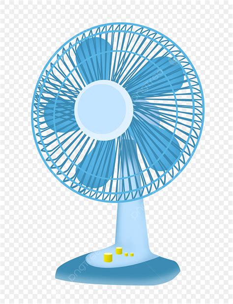 Electric Fan PNG Transparent, Electric Blue Electric Fan Illustration ...