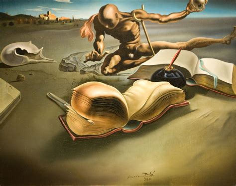 abstract, Salvador Dalí, Painting, Books, Quills, Classic Art ...