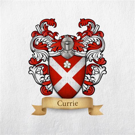 Currie scotland Origin Family Crest Print - Etsy