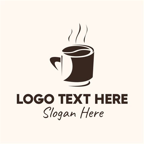 Coffee Bean Hot Cup Mug Logo | BrandCrowd Logo Maker