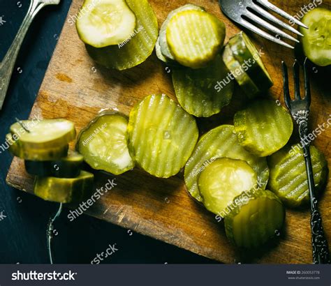 Top View Several Pickle Slices On Stock Photo 260053778 | Shutterstock