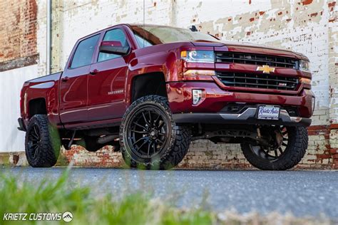 Lifted 2017 Chevy Silverado 1500 with 22×10 Fuel Rebel Wheels and 7 ...