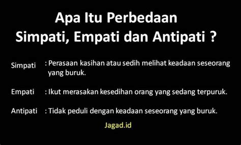 Simpati, Empati dan Antipati : Pengertian, Perbedaan dan Contohnya