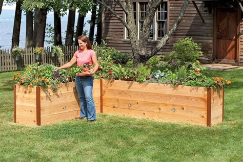 vegetable planter boxes - Google Search | Cedar raised garden beds ...