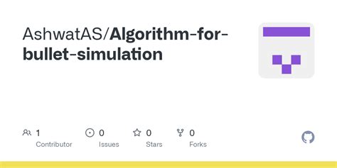 GitHub - AshwatAS/Algorithm-for-bullet-simulation