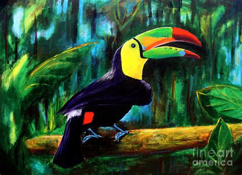 Belize Toucan Painting by Paul Sandilands - Fine Art America