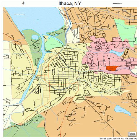 Ithaca Commons Map