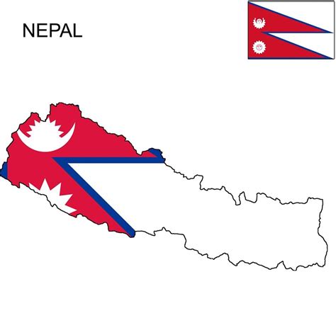 Nepal Flag Map and Meaning | Mappr