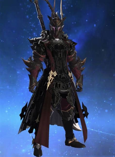 My Dark Knight Glamour #FFXIV | Knight armor, Fantasy armor, Knight