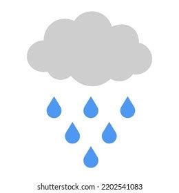 Gray Cloud Rain Illustration Vector Stock Vector (Royalty Free ...