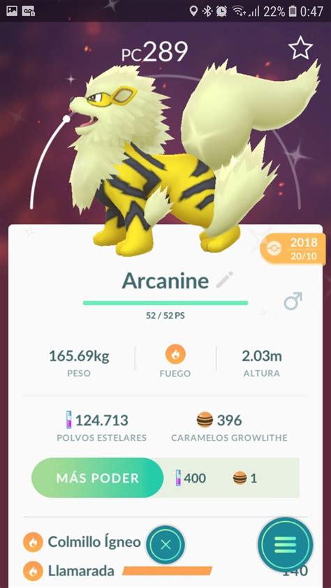 Arcanine Shiny Pokemon Go | Pokemon, Pantera negra, Igneas