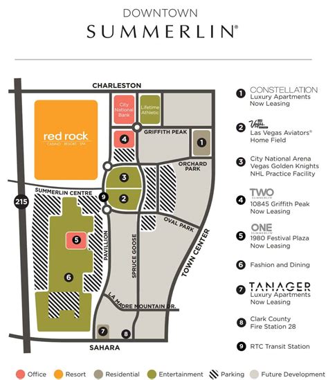 Map Of Downtown Summerlin - Image to u