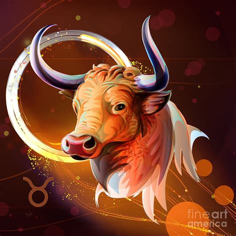 Horoscope Signs-Taurus Digital Art by Peter Awax - Fine Art America