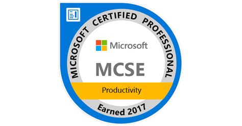 MCSE: Productivity — Certified 2017 - Credly