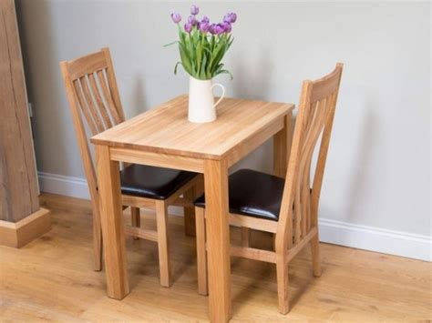 2 Person Kitchen Table | Solid oak dining table, Dining table in ...