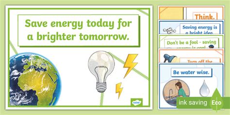 Energy-Saving Slogans Poster Display Pack KS2 (Teacher-Made)