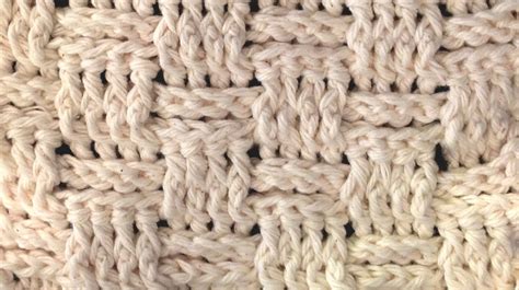 LEFT HAND Basket Weave Crochet Stitch - Lesson