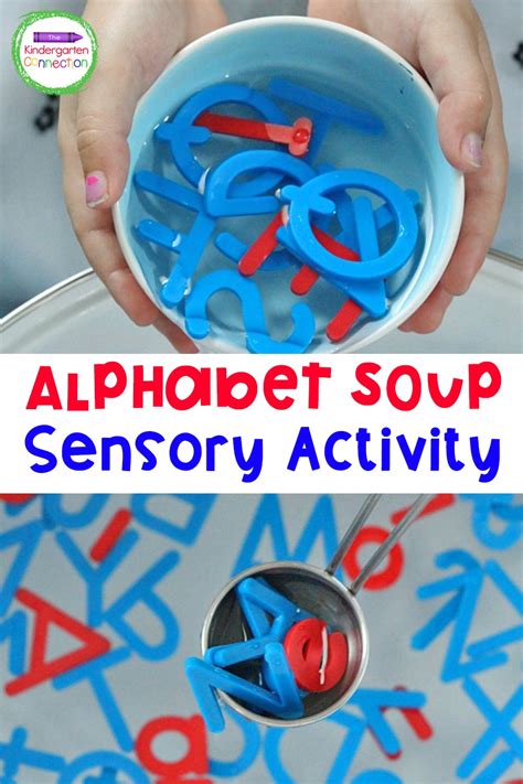 Sensory Play Alphabet Soup Activity - The Kindergarten Connection