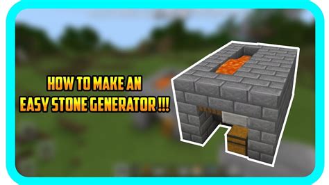 How To Make Stone Generator - Margaret Wiegel