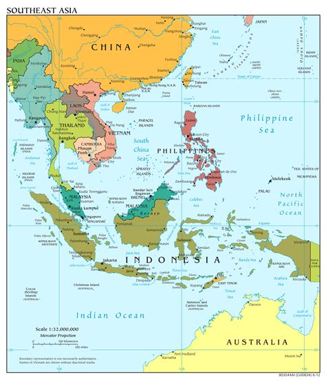 Southeast Asia Map Labeled, Map of Southeast Asia Region | Maps of Asia ...