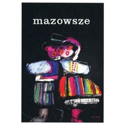 Polish Art Center - Post Card: Mazowsze, Folk Dance, Polish Poster ...