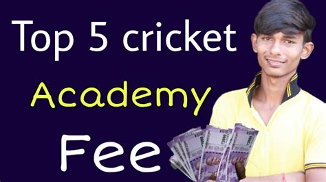 Top Cricket Academy Fee || Cricket Academy fees || Spo Tech - YouTube