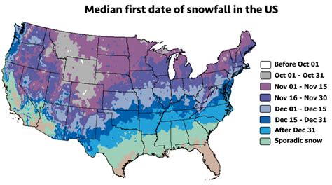 Snowiest places in the United States mapped - Vivid Maps | Snowfall ...