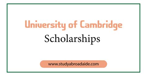 University of Cambridge Scholarships for International Students - Study ...