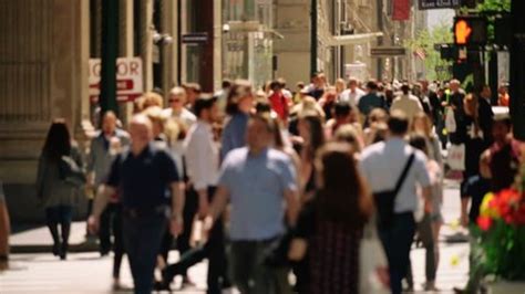 Crowded Avenue New York City Us Stock Footage Video (100% Royalty-free ...