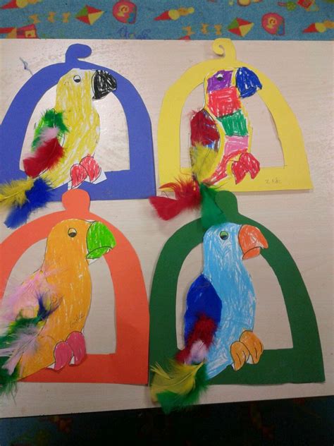 Parrot Craft Idea – Preschoolplanet