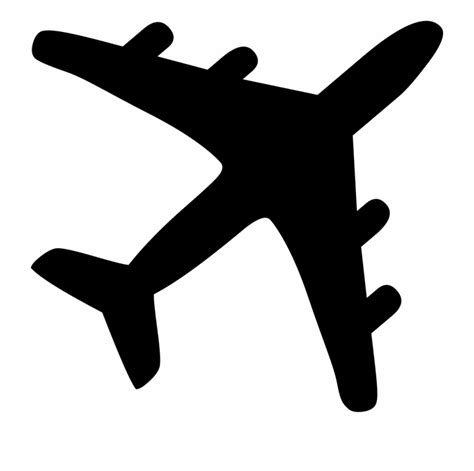 Plane Silhouette - Clip Art Library F0F