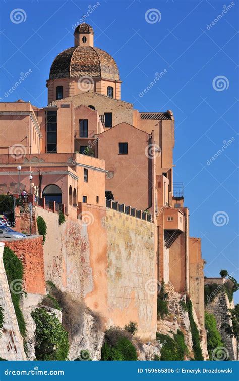 Cagliari, Italy, St. Mary Cathedral Editorial Photo - Image of ...