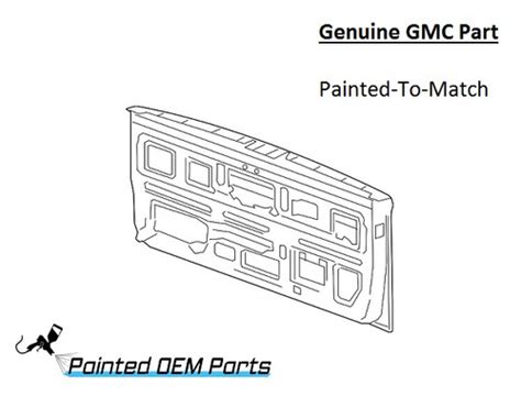 Painted 2019-2023 GMC Sierra 1500 Tailgate | Genuine OEM