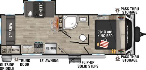 Connect® Travel Trailer Floorplans | KZ RV