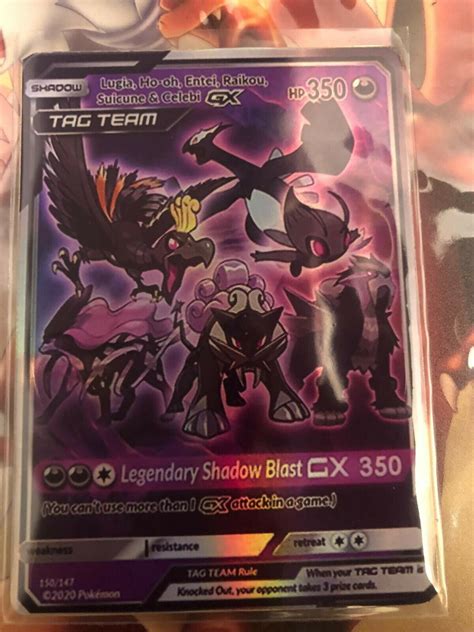 Mavin | GX EX custom card vmax dynamax M Mega Pokemon Shadow Lugia Ho ...