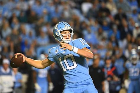 Drake Maye throws 5 TD passes for UNC football vs. Pitt to become No. 1 ...