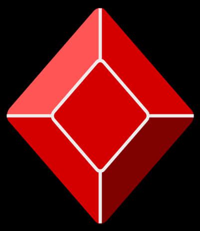 Download Red Diamond Shape Graphic | Wallpapers.com