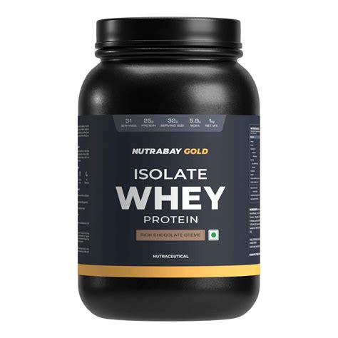 Nutrabay Gold 100% Whey Protein Isolate ( 1 Kg (2.2 Lb), Cafe Mocha ...